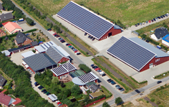 Betriebsgeb&auml;ude Luftaufnahme