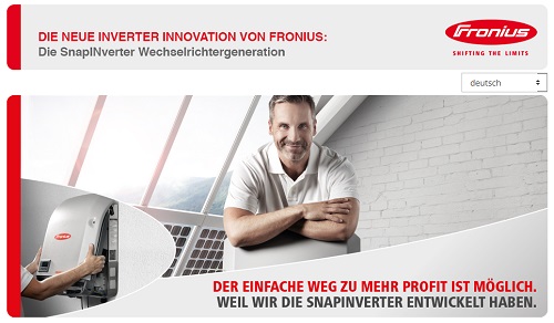 Fronius SnapINverter Website