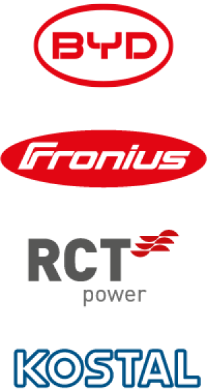 BYD, Fronius, RCT, Kostal